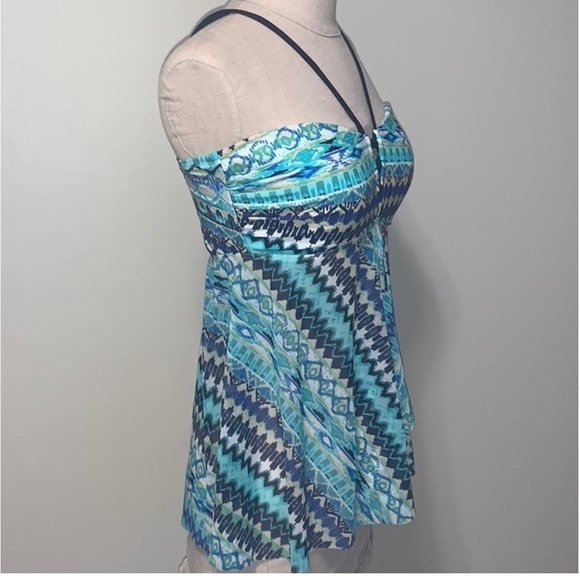 Profile by Gottex Flyaway Tankini Top size 10 NWT - Picture 6 of 7